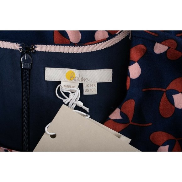 Boden Womens Daisy Dress UK 14 US 10 Navy Clover - Picture 7 of 7